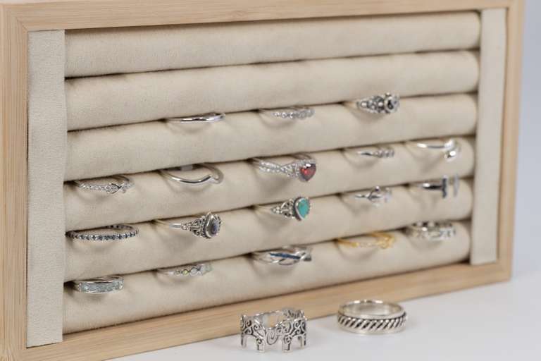 .925 Sterling Silver Curated Ring Set Lot of 20 Rings