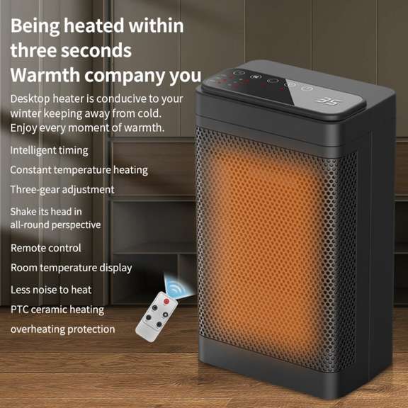 Electric Heater Desktop Mini PTC Heater Household