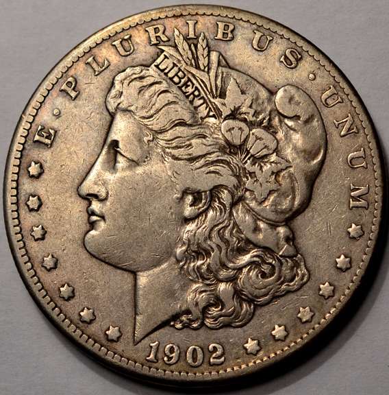 1902-S Morgan Silver Dollar Better Date! Circulated.
