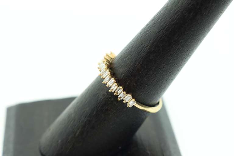 Unique 18kt Yellow Gold Diamond Band