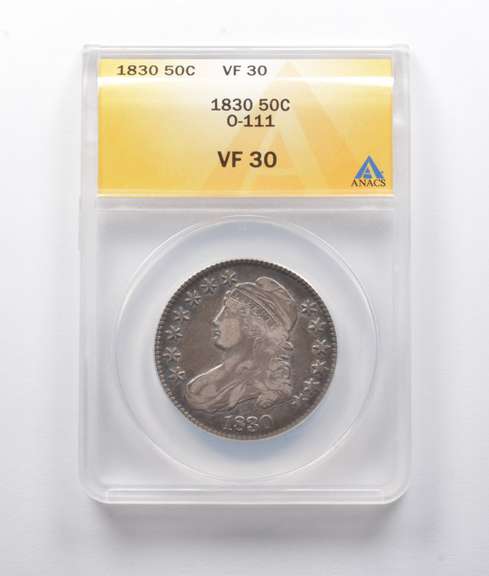 VF30 1830 Capped Bust Half Dollar O-111 ANACS