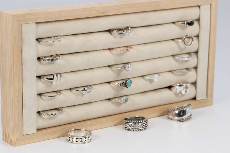 .925 Sterling Silver Curated Ring Set Lot of 20 Rings