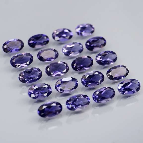 Collectors 4.05ct very best blue violet hue Iolite set