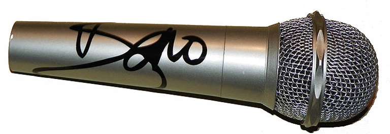 Bono U2 Autographed Signed Facsimile Microphone
