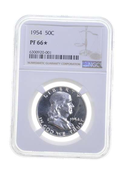 PF66* 1954 Franklin Half Dollar - Graded NGC