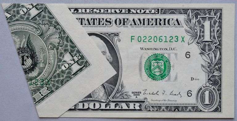 Mint Error 1988 A $1 Fed Reserve Note Choice Unc Note