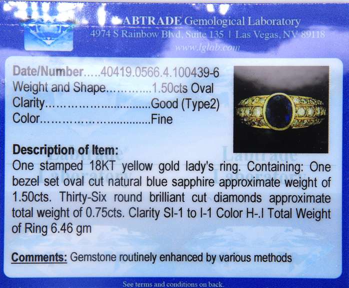 Powerful Yellow Gold oval Sapphire with Diamond Ring