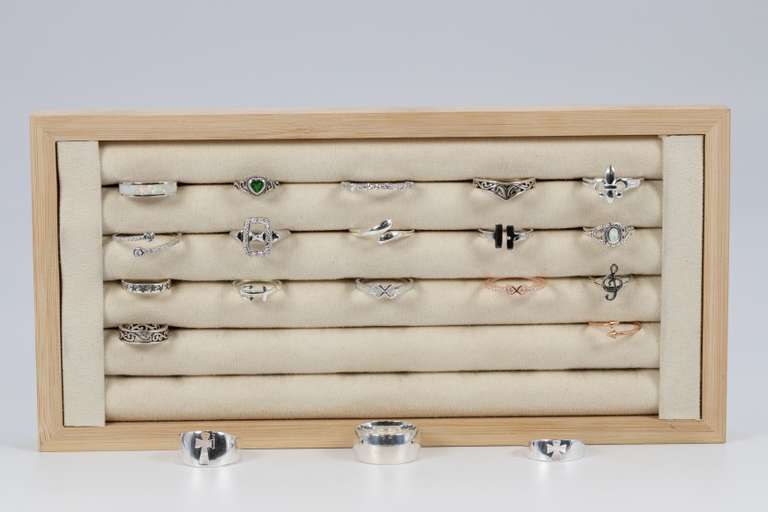 .925 Sterling Silver Curated Ring Set Lot of 20 Rings