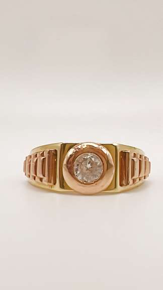 Men's 14kt Yellow & Rose Gold Ring