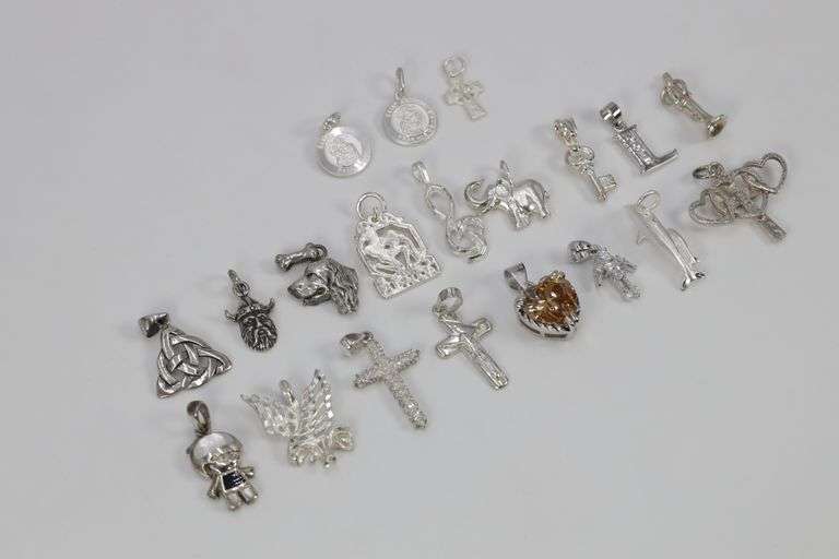 Sterling Silver Curated Pendant Lot (Lot of 20)
