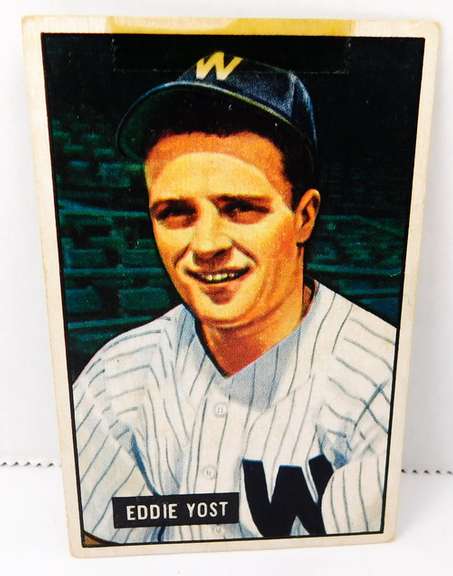 Eddie Yost Senators 1951 Bowman Baseball Card