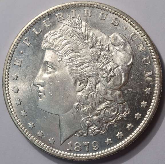 1879-S Morgan Silver Dollar Flashy BU