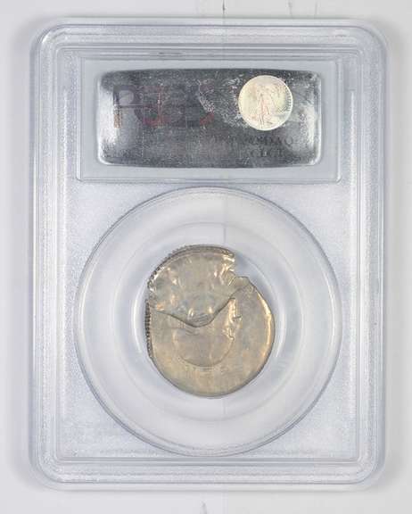 MS64 No Date Error Washington Quarter D/S 35% Indented Obv 10c. PCGS