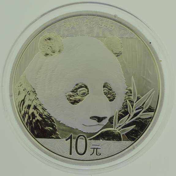 2018 30g .999 Ag Fine Silver Panda 10 Yuan Chinese Coin