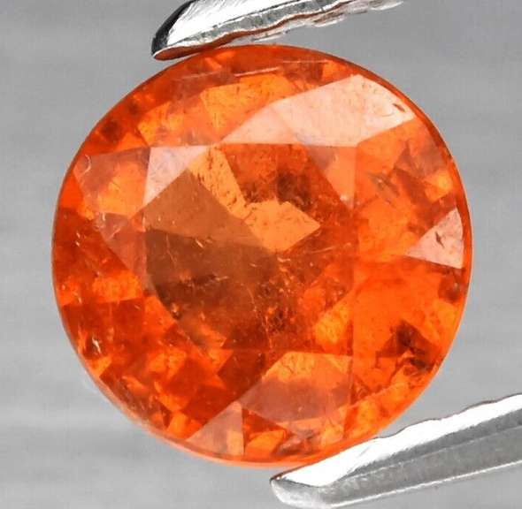 Vivid! 1.01ct top Fanta orange Namibian Garnet solitaire