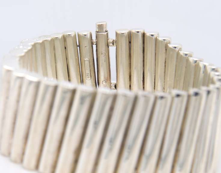 Robert Lee Morris Wide Link Sterling Silver Bracelet