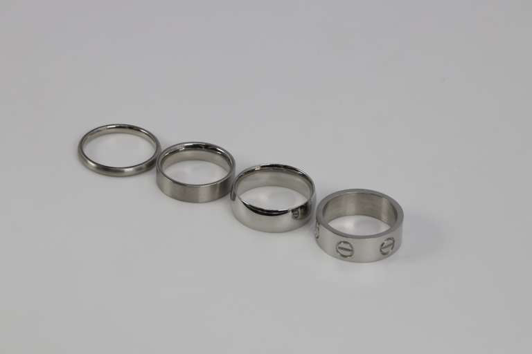 Lot of 25 Stainless Steel Bands 316L Various Sizes & Styles