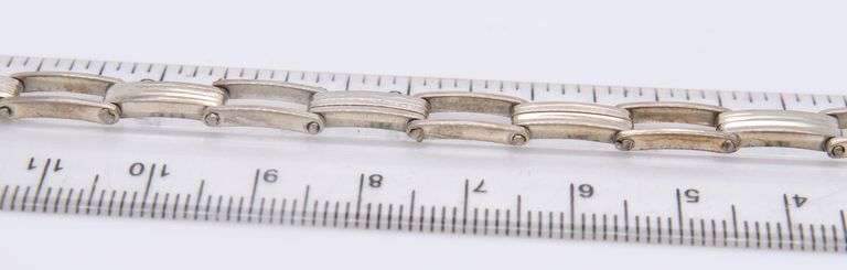 Vintage 925 Sterling Silver Fancy Link Bracelet