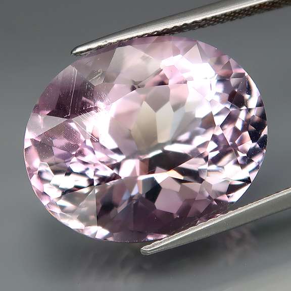 AAA oval cut 22.48ct untreated pink Amethyst