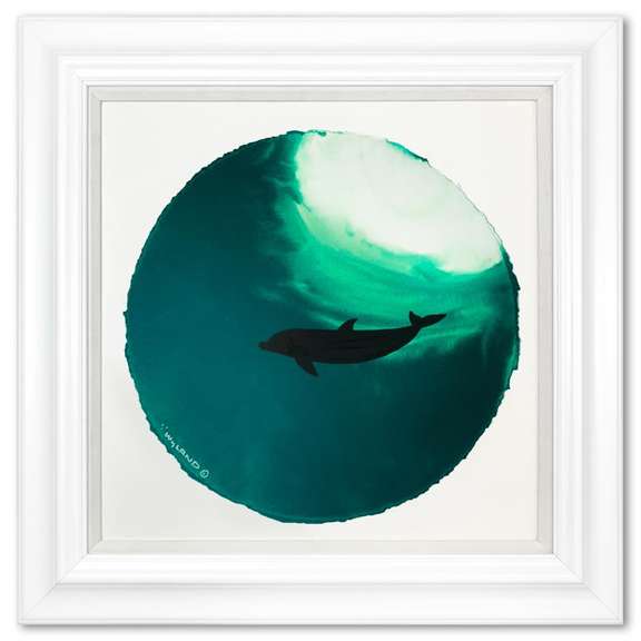 Dolphin Swimming Deep