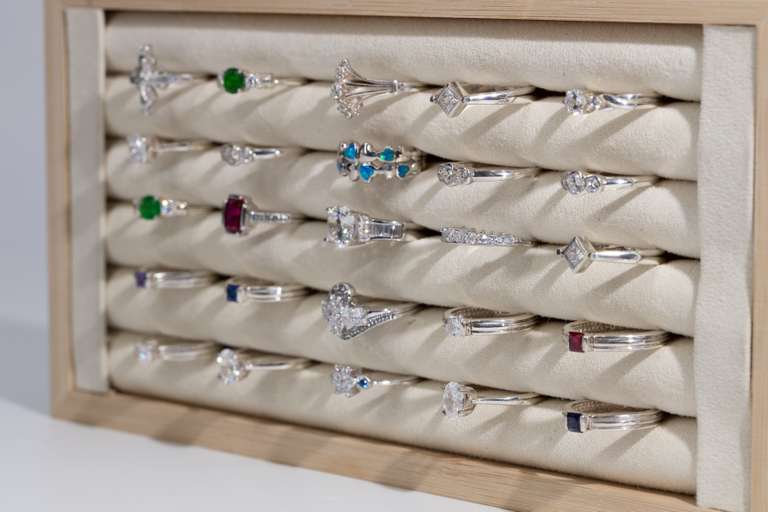.925 Sterling Silver Ring Lot Various Sizes & Styles (25 Ring Lot)