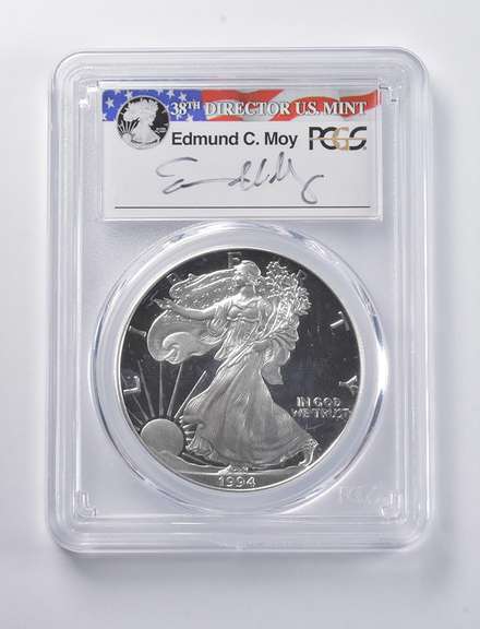 PR69 DCAM 1994-P American Silver Eagle Signed Moy PCGS