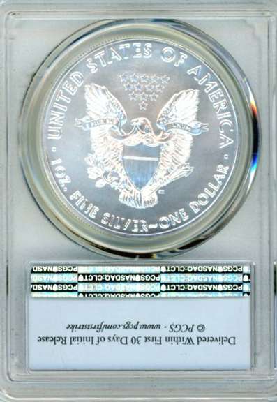 2017 BU US Silver Eagle in PCGS MS70 First Strike