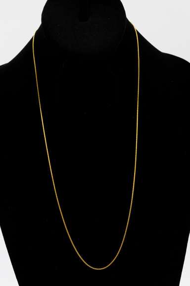 14k Yellow Gold Solid Franco Wheat Rope Chain 1mm Necklace 24"