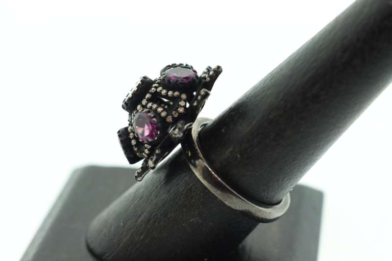 Sterling Silver & Diamond Ring