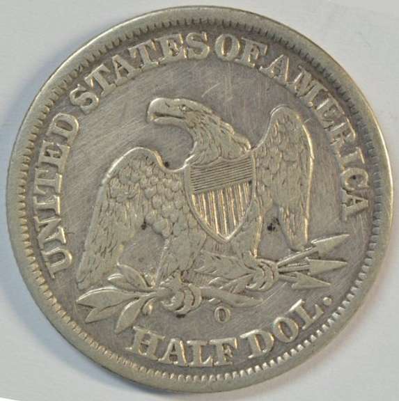 Upper end 1858-O No Motto Seated Liberty Half Dollar