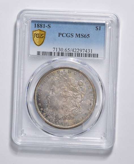 MS65 1881-S Morgan Silver Dollar - Graded PCGS