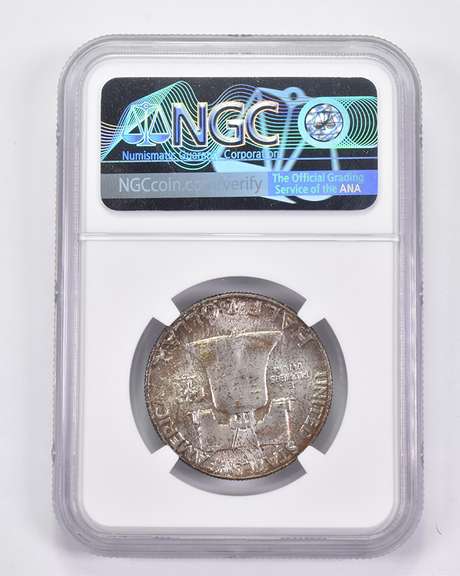 MS65 FBL 1956 Franklin Half Dollar - Graded NGC AMAZING Tone