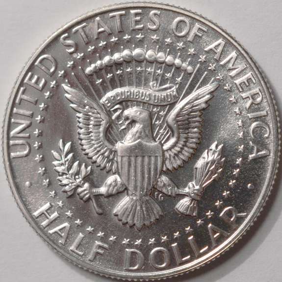 1966 SMS Kennedy Half Dollar Double Die Obverse, BU.