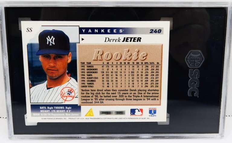 Derek Jeter 1996 Score Rookie Baseball Card, 9MT