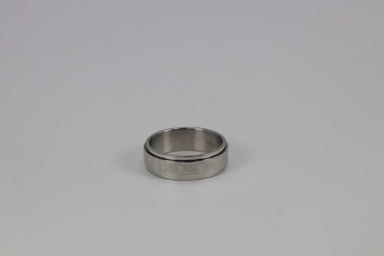 Lot of 11 Stainless Steel 316L Laser Cut Roman Numeral Rings Various Sizes