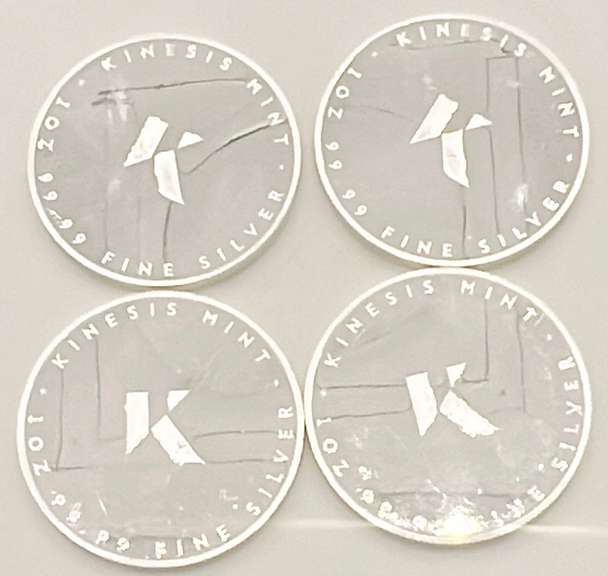 4x 1 oz Silver Rounds