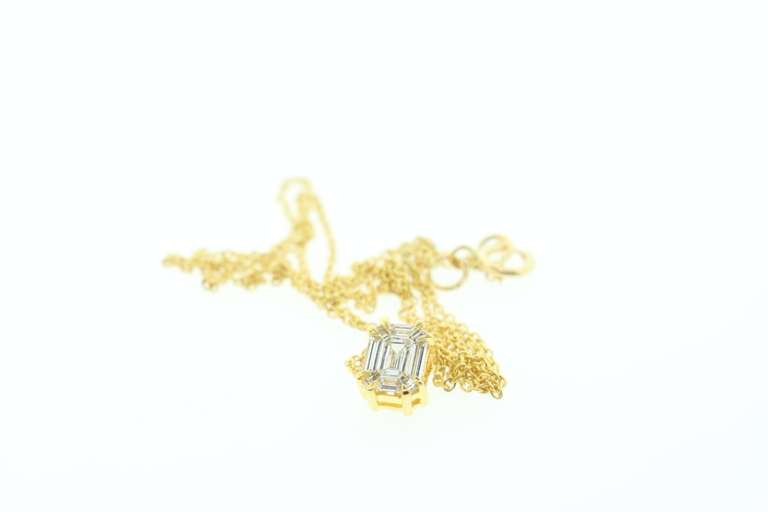 14kt Yellow Gold & Diamond Pendant Necklace