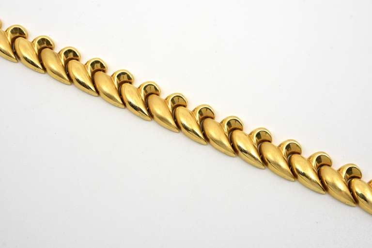 Stunning Italian Made 14k Stampatto Bracelet