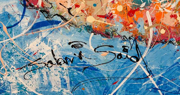 Sabri Said Original Acrylic on Canvas "Waltzing"