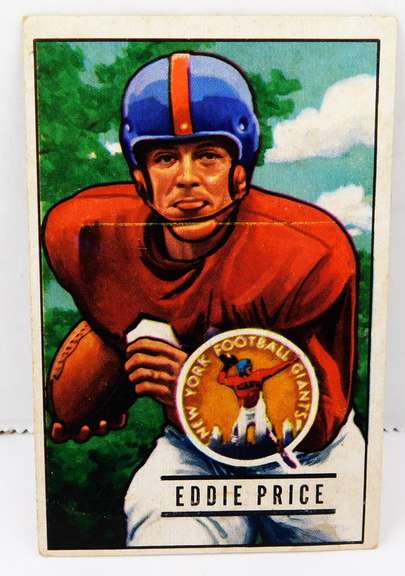 Eddie Price, Giants 1951 Bowman Football Card