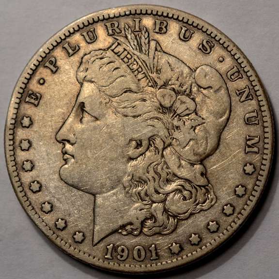 1901-S Morgan Silver Dollar Better Date! Circulated.
