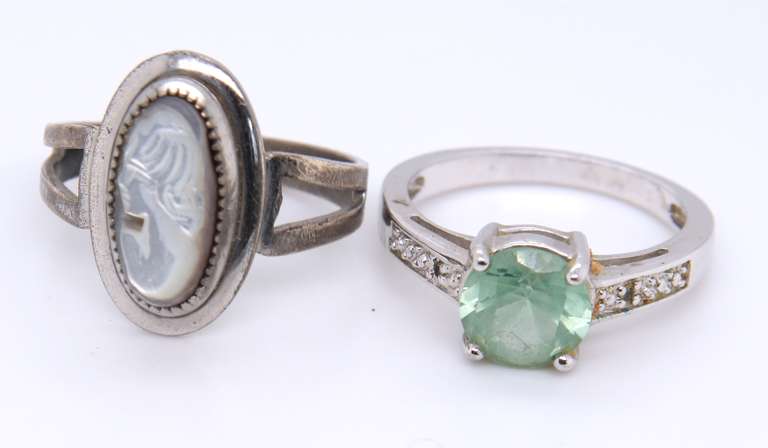 Lot of Rings and Earrings in Sterling Silver
