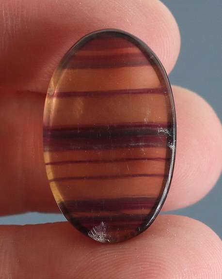 Collectors 25.05ct untreated banded Fluorite