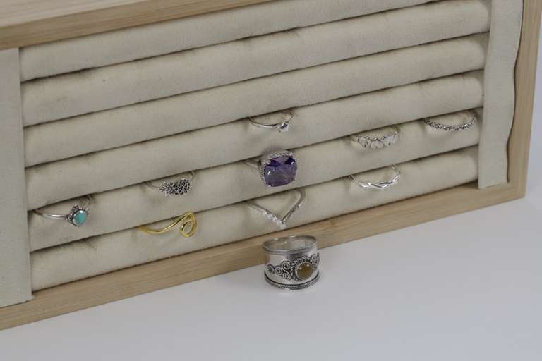 Sterling Silver Curated Ring Assortment Various Sizes & Styles (10 Ring Lot)