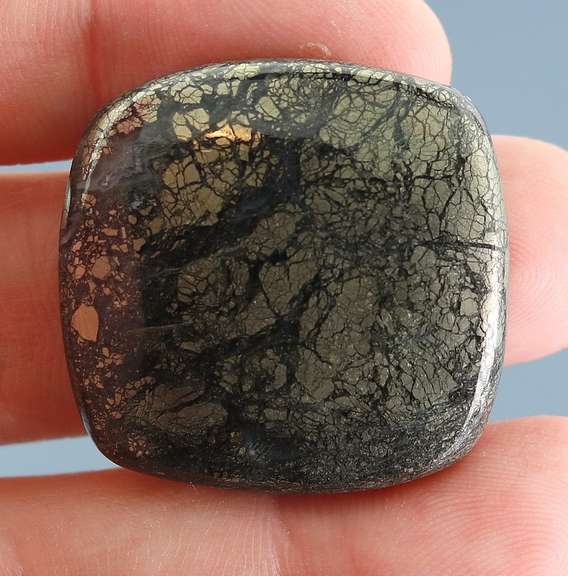 Stunning 62.89ct Nipomo Agate with Marcasite cabochon