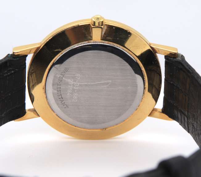 Movado Museum Classic Quartz Black Leather Strap