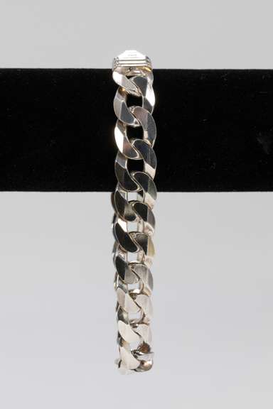 Italian Sterling Silver Curb 10 inch 13.5mm