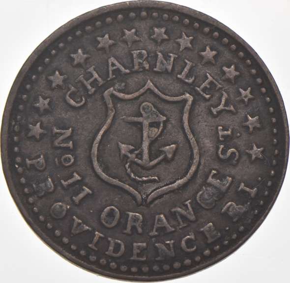 1865 Charnley Oranges Civil War Token RI 700C