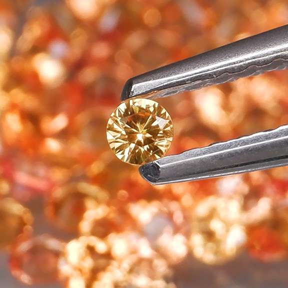 Excellent 4.36ct diamond cut Songean Sapphire set