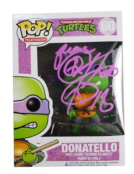 Corey Feldman Autographed Vaulted TMNT Donatello Funko Pop! #60 ACOA Witness ITP
